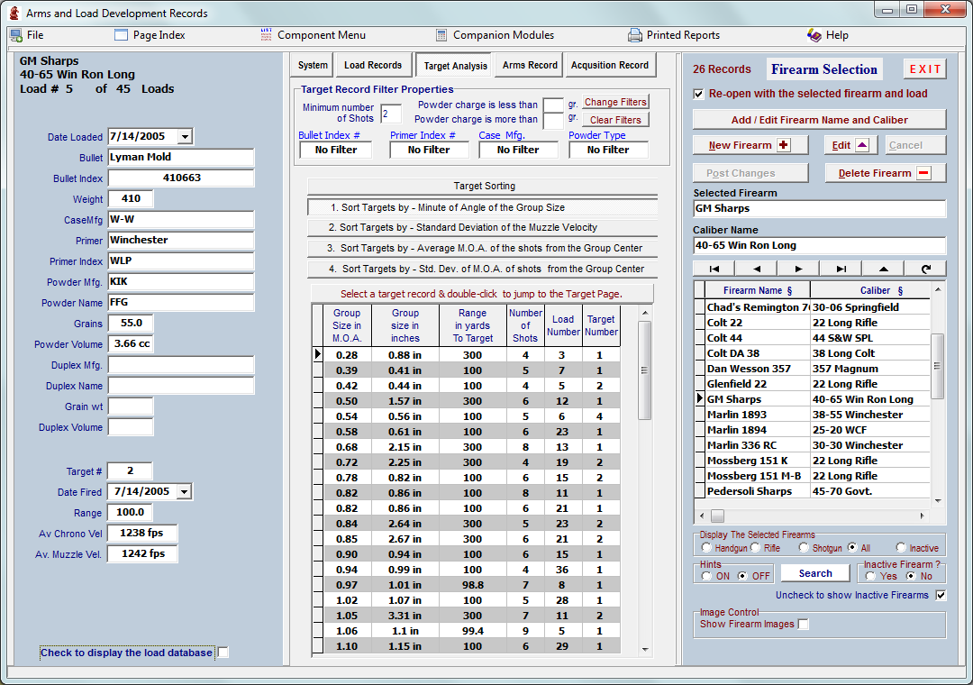 Update Precision Load Records, Version~5 Released July 26, 2018 - Click Image to Close