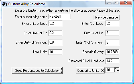 Cast Bullet Alloy Calculator Ver. 1.1.4 Download - Click Image to Close